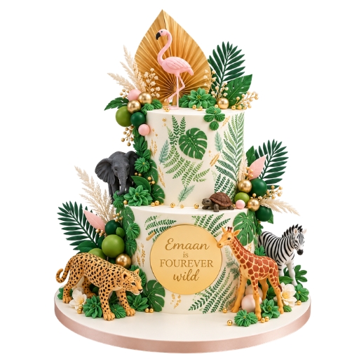 2 Tier Wild One Cake